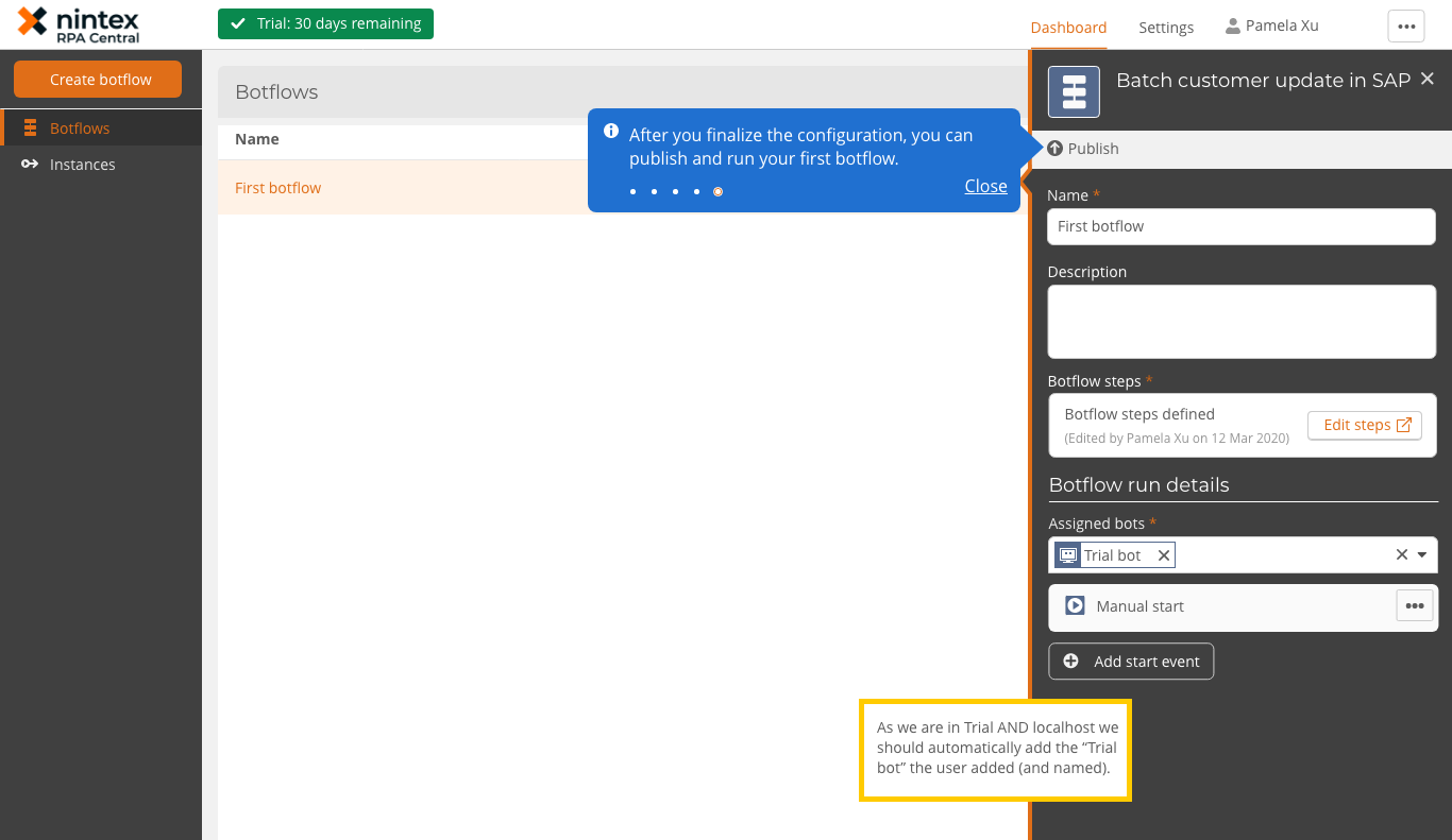 Image of the forms listing page for end users could look in a unified Nintex product.